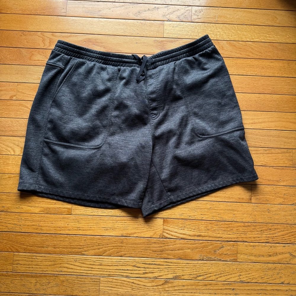 Bass Outdoor Men’s Athletic Shorts XXL Black Heather Drawstring